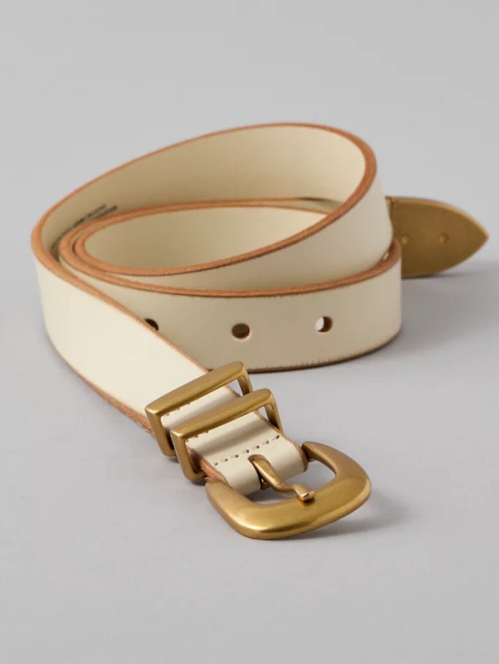 American Eagle Bone White Western Belt Large